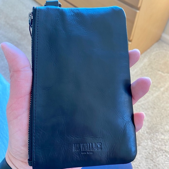 Sold Black Leather Greta Wristlet MZ Wallace. Brand new! With Tags. - Picture 4 of 11